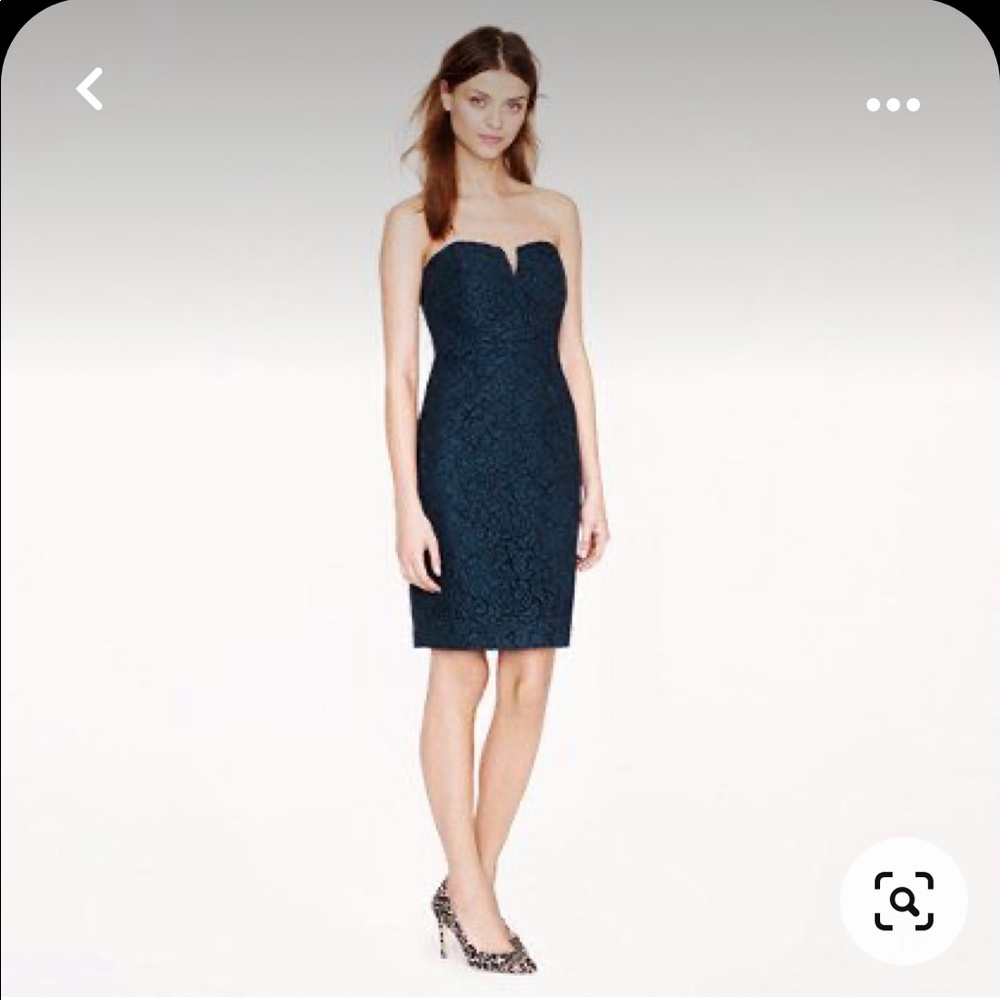 J Crew Cathleen Lace Dress (Navy)
